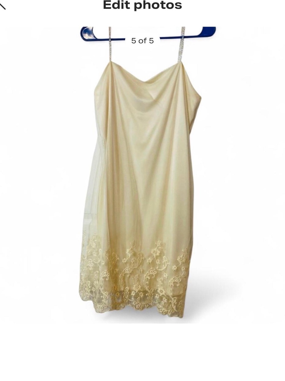 Y2K Benet Vintage special occasion  Irridescent glitter and beaded strap  Dress